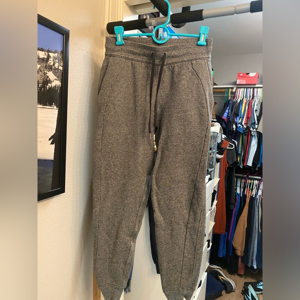 Lululemon scuba high rise joggers grey sz 6